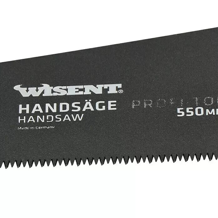 Wisent Profi-Top Komfort-Handsäge Fuchsschwanz - Blattlänge: 550 mm, Einsatzbereich: Innen- und Dachausbau, 7 Stk. - Detailaufnahme