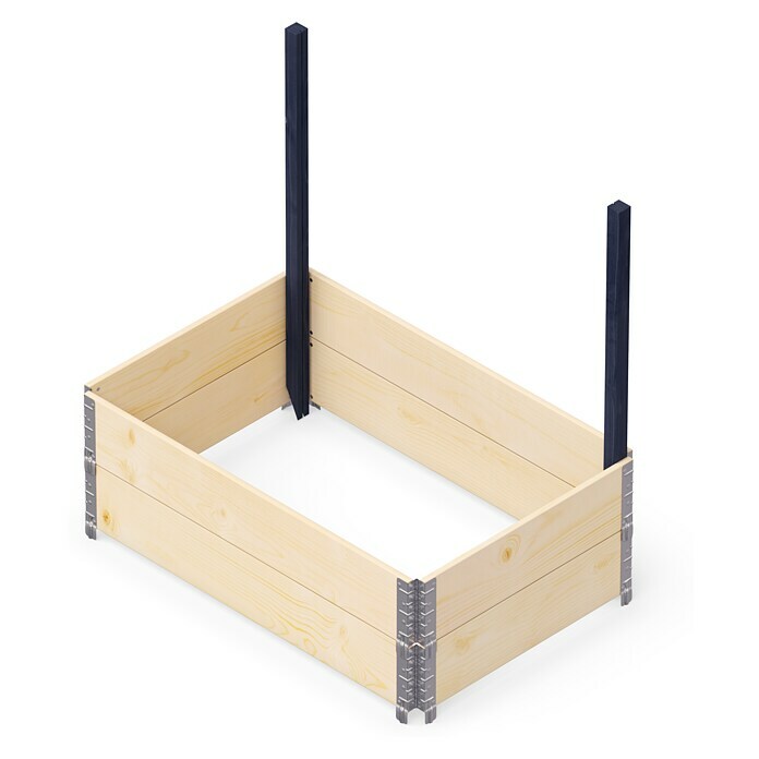 Upyard Holzpfosten (Länge: 118 cm, Schwarz) | BAUHAUS