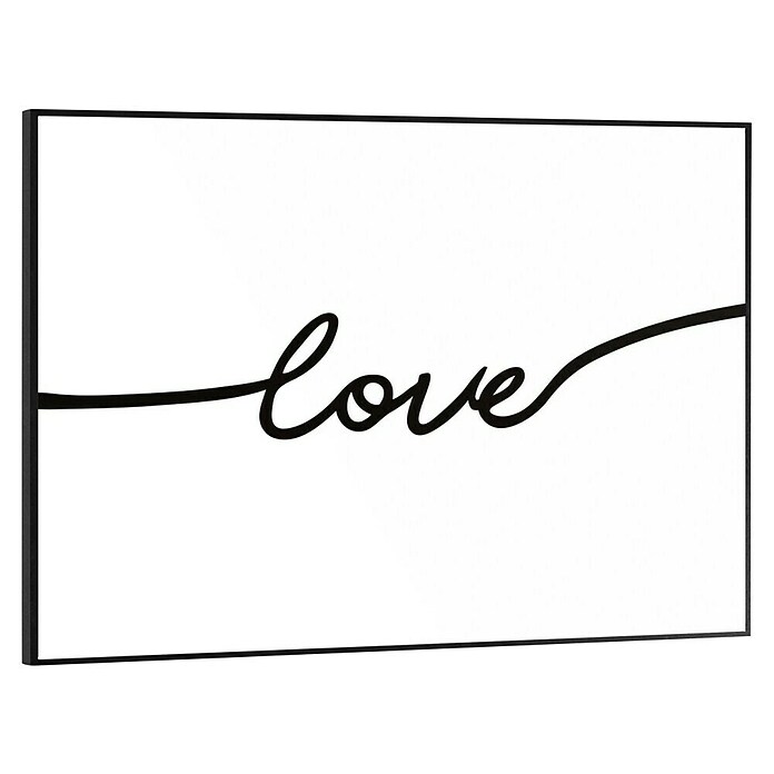 Reinders Bild Slim Frame Black (Love, B x H: 40 x 30 cm) | BAUHAUS