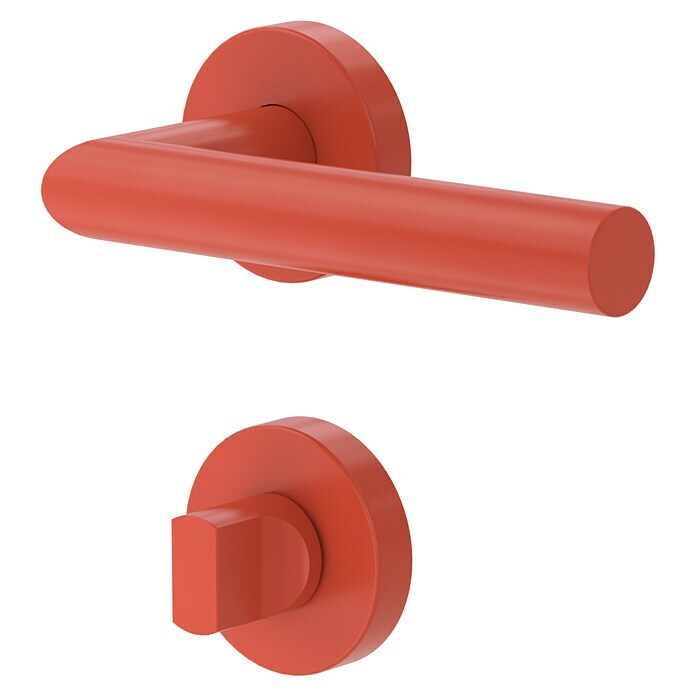 Diamond Doors WC-Türgarnitur (Türstärke: 40 - 45 mm, Schlitzkopf/Olive SK/OL, Coral)