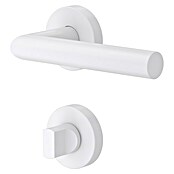 Diamond Doors WC-Türgarnitur (Türstärke: 40 - 45 mm, Schlitzkopf/Olive SK/OL, Weiß)