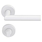Diamond Doors WC-Türgarnitur (Türstärke: 40 - 45 mm, Schlitzkopf/Olive SK/OL, Weiß)