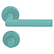 Diamond Doors WC-Türgarnitur (Türstärke: 40 - 45 mm, Schlitzkopf/Olive SK/OL, Türkis)