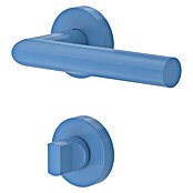 Diamond Doors WC-Türgarnitur (Türstärke: 40 - 45 mm, Schlitzkopf/Olive SK/OL, Blau)