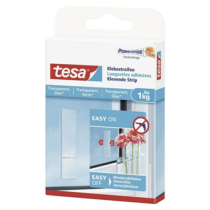 Tesa Doppelseitige Klebepads (Geeignet für: Glas, 60 Stk