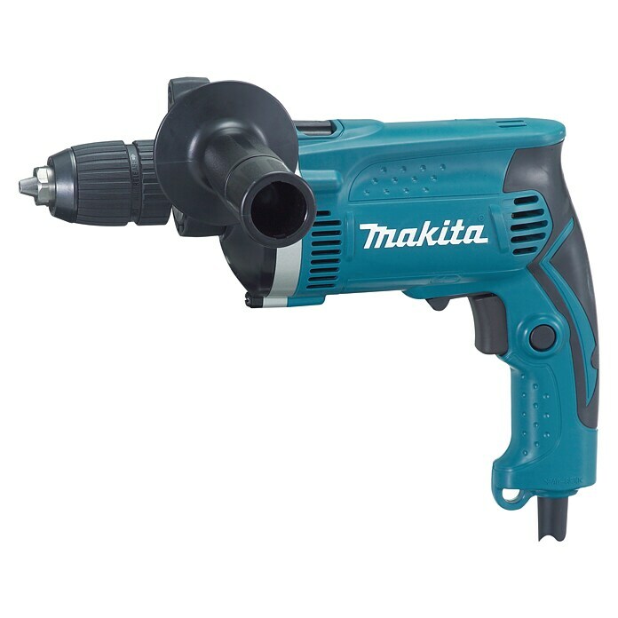 Makita Schlagbohrmaschine HP1631KX3710 W, Leerlaufdrehzahl: 0 U/min - 3.200 U/min, Schlagzahl: 0 /min - 48.000 /min Left Side View