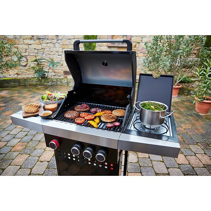 Grillstar Gasgrill Atlanta II 350-1Anzahl Brenner: 3, Hauptgrillfläche: 50 x 41,5 cm, 12 kW Use Shot