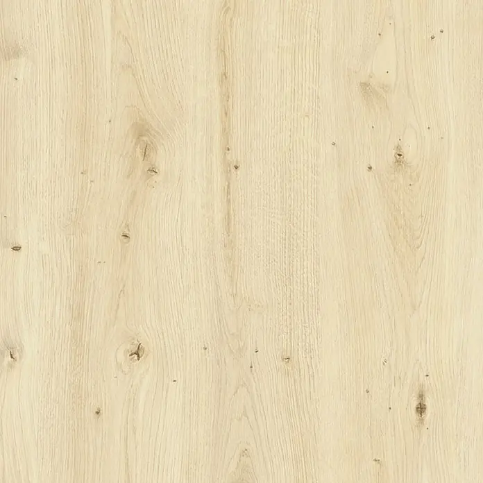D-c-fix Lámina para ventana Madera Escandinava - 45 x 200 cm, Madera de roble, Roble - Primer plano de una superficie de madera clara que muestra la veta natural y los nudos.
