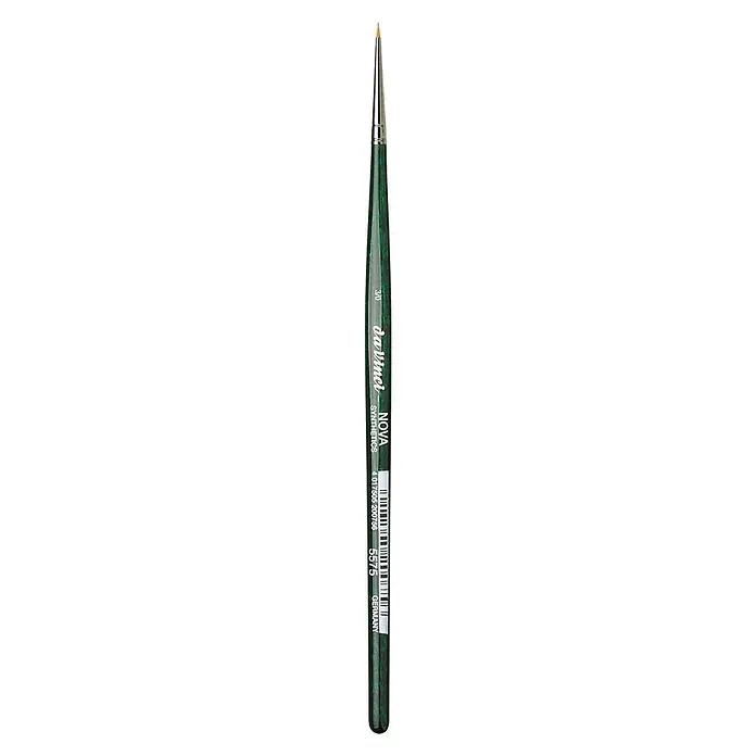 Da Vinci Nova Synthetics Künstlerpinsel Retuschierpinsel Extra Kurz - Größe Pinsel: -3, Kunstfasermischung, Holz - Pinsel der Größe 3/0, geeignet für feine Details. Hergestellt aus hochwertigem Synthetik, ideal für Künstler und Bastler.