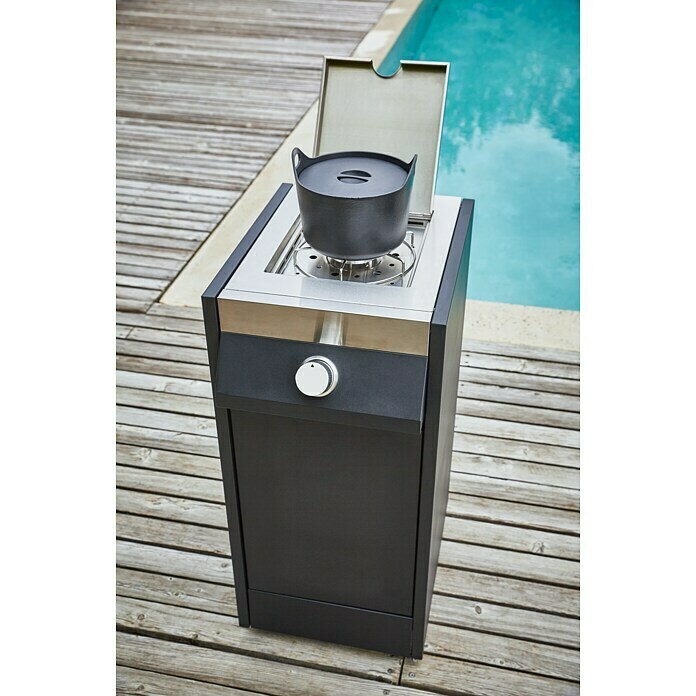 Kingstone Grillküchen-Modul The Quad SideSchwarz, L x B x H: 55,3 x 36,7 x 91,3 cm, 3 kW Use Shot