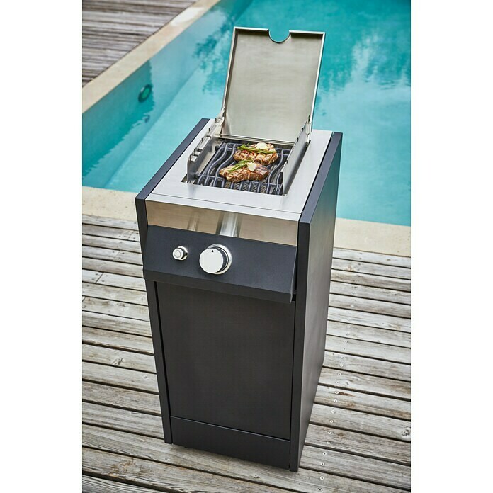 Kingstone Grillküchen-Modul The Quad BeastSchwarz, L x B x H: 55,3 x 36,7 x 91,3 cm, 3,5 kW Mood Shot