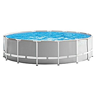Intex Piscina Frame Prisma (Ø x Al: 457 x 122 cm, Gris, 16.805 l)