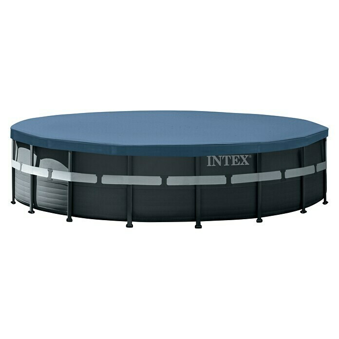 Intex Frame-Pool-Set Ultra Rondo XTR (Ø x H: 488 x 122 cm, 19.156 l, Dunkelgrau)