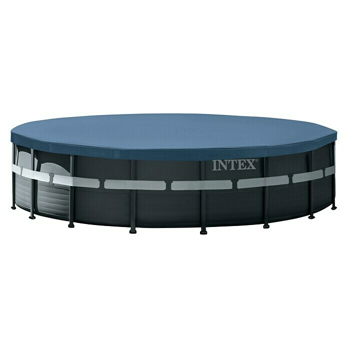 Intex Frame-Pool-Set Ultra Rondo XTRØ x H: 732 x 132 cm, 47,24 m³, Dunkelgrau Front View