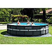 Intex Frame-Pool-Set Ultra Rondo XTR (Ø x H: 488 x 122 cm, 19.156 l, Dunkelgrau)