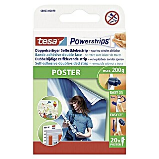Tesa Powerstrips Selbstklebestrip Poster (20 Stk.)