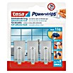 Tesa Powerstrips Selbstklebehaken (Größe: S, Chrom, 3 Stk.)