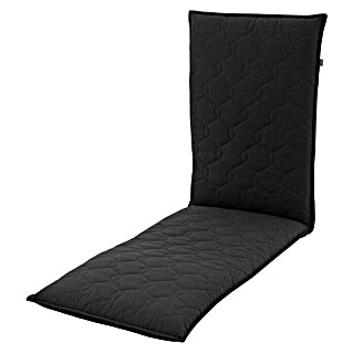 Doppler Podloga za sjedenje Neo 2430 (Crne boje,  jastuk za ležaljku, D x Š x V: 170 x 48 x 7 cm, Poklopac sastava materijala: Tkanje od mješavine pamuka i poliestera)