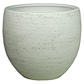 Floran Plantenpot Lali (Ø x h: 39 x 36 cm, Keramiek, Wit)