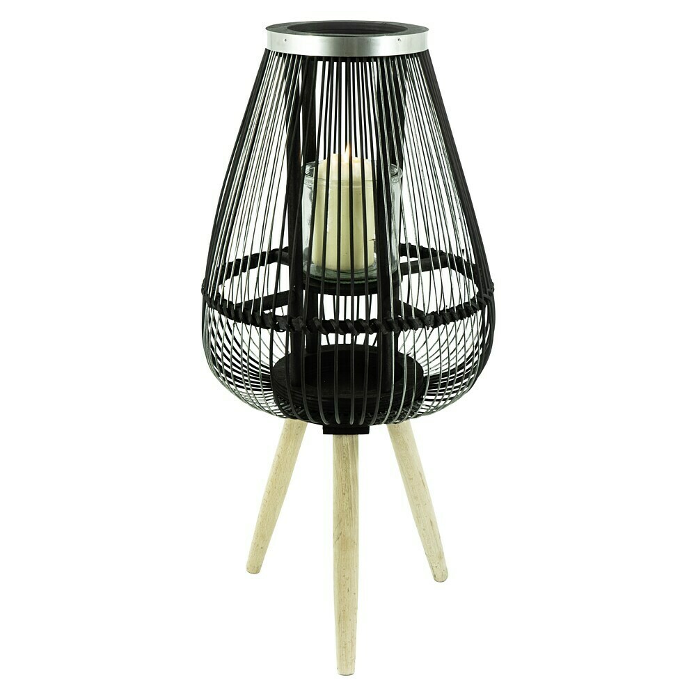 Windlicht Bambus -  x H: 36 x 60 cm, Schwarz online kaufen bei BAUHAUS