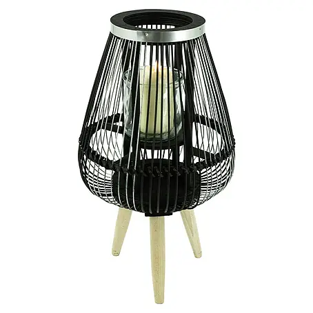 Windlicht Bambus