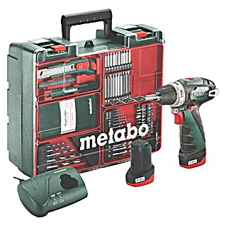 Metabo Akku-Bohrschrauber PowerMaxx BS Basic Set (12 V, 2 Akkus, 2 Ah)