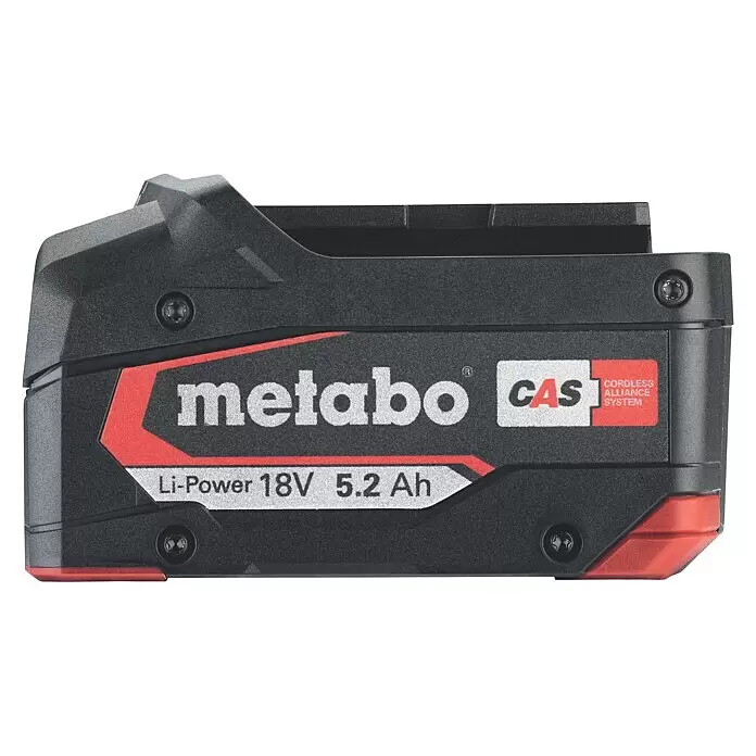 Metabo CAS 18V Akku Li-Power18 V, 5,2 Ah Right Side View