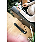 Brennenstuhl Premium-Line Stekkerdoos (6 voudig, Zwart, Kabellengte: 3 m, Met schakelaar, Aantal USB-aansluitingen: 2 st.) | BAUHAUS