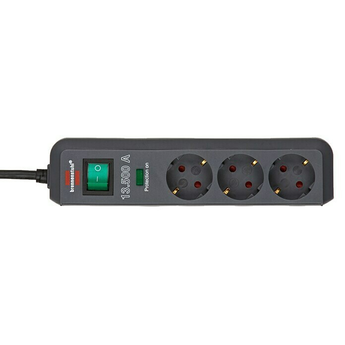 Brennenstuhl Eco-Line Stekkerdoos (Antraciet, Kabellengte: 1,5 m, IP20) | BAUHAUS