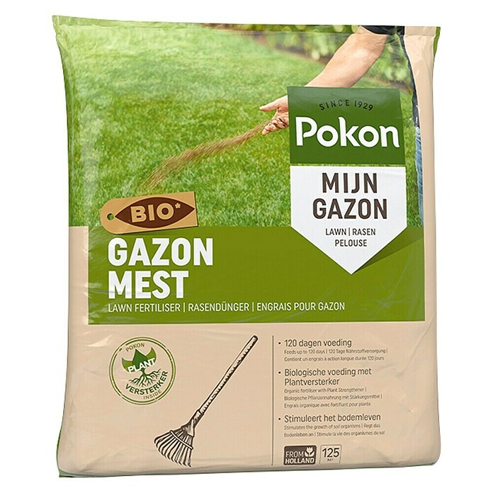Pokon Bio-gazonmest (8,4 kg, Max toepassingsvlak: 125 m²) | BAUHAUS