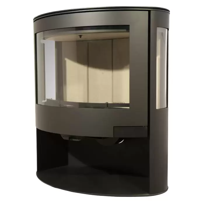 Panadero Kaminofen Iris Eco - 7,8 kW, Raumheizvermögen: 240 m³, Material Verkleidung: Stahl, Schwarz
