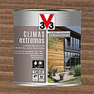 V33 Protector para madera Climas Extremos (Roble oscuro, 750 ml)