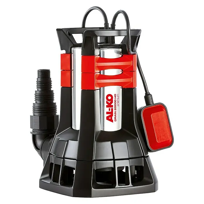 AL-KO Premium Schmutzwasserpumpe Drain 20000 HD - 1.300 W, Max. Fördermenge: 20.000 l/h, Eintauchtiefe: 7 m - AL-KO Drain 20000 HD Premium Tauchpumpe für Schmutzwasser mit robustem Gehäuse und hoher Förderleistung, ideal für anspruchsvolle Entwässerungsarbeiten.