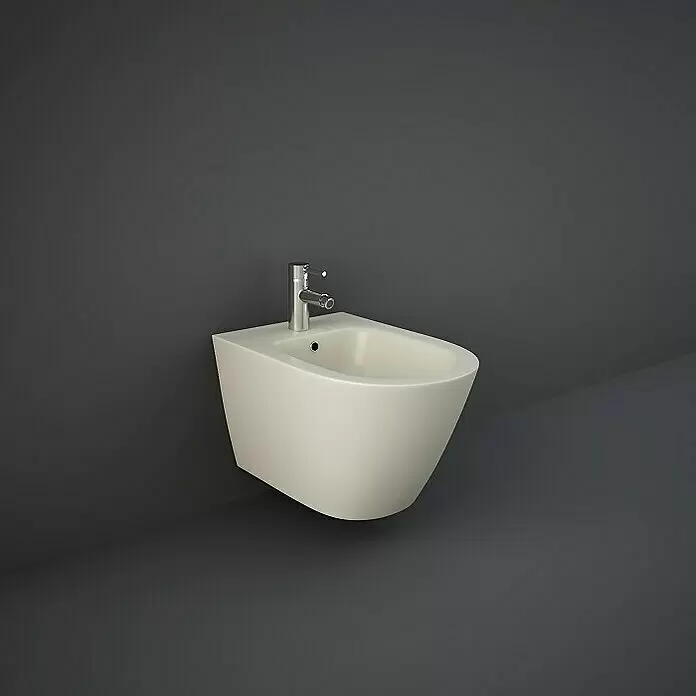RAK Ceramics Feeling Wand-Bidet - 36 x 52 cm, Greige, Keramik, Ohne Spezialglasur - Stimmungsaufnahme