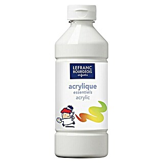 Lefranc & Bourgeois Acrylfarbe (Weiß, 500 ml, Flasche, Geeignete Malgründe: Gips)