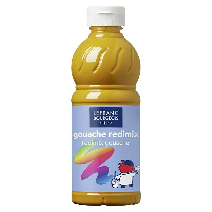 Lefranc & Bourgeois Gouachefarbe RedimixGelber Ocker, 500 ml, Flasche Front View