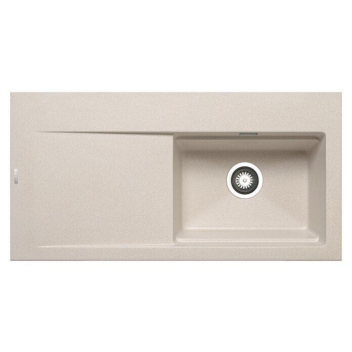 Pyramis Einbauspüle Tekton (51 x 100 cm, Beige, Rechtsseitiges Becken)