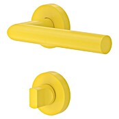 Diamond Doors WC-Türgarnitur (Türstärke: 40 - 45 mm, Schlitzkopf/Olive SK/OL, Rapsgelb)