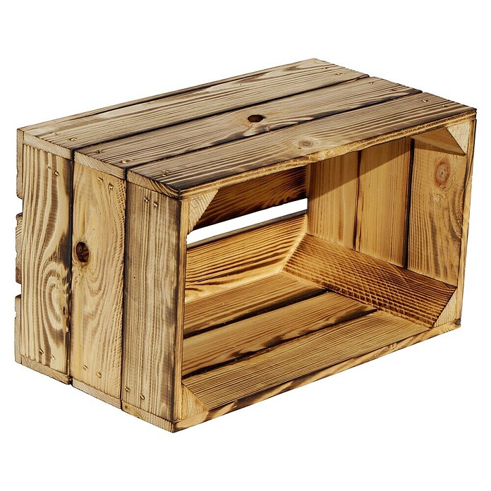 Holzkiste Hilde (L x B x H: 38 x 22 x 19 cm, Braun) | BAUHAUS