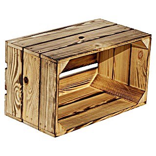Holzkiste Hilde (L x B x H: 38 x 22 x 19 cm, Braun)