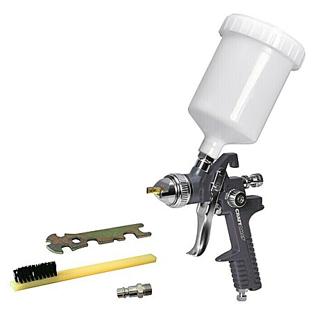 Craftomat Kit Line Farbspritzpistole (Betriebsdruck: 3 bar - 4 bar, Luftverbrauch: 180 l/min, Fassungsvermögen Farbsprühpistole: 0,6 l)