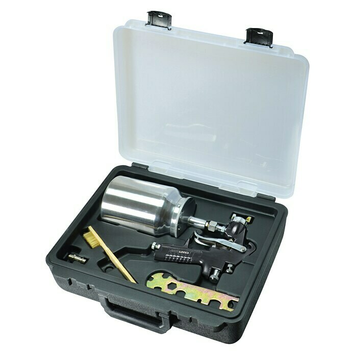 Craftomat Kit Line Farbspritzpistole (Betriebsdruck: 3 - 4 bar, Luftverbrauch: 180 l/min, Fassungsvermögen Farbsprühpistole: 1 l)
