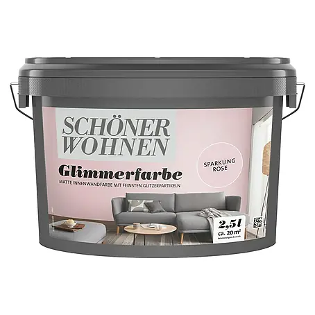 SCHÖNER WOHNEN-Farbe Trendstruktur Farbeffektputz Glimmerfarbe