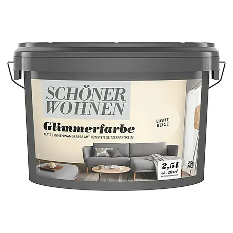 SCHÖNER WOHNEN-Farbe Trendstruktur Farbeffektputz Glimmerfarbe