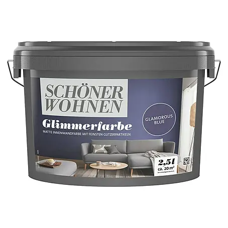 SCHÖNER WOHNEN-Farbe Trendstruktur Farbeffektputz Glimmerfarbe