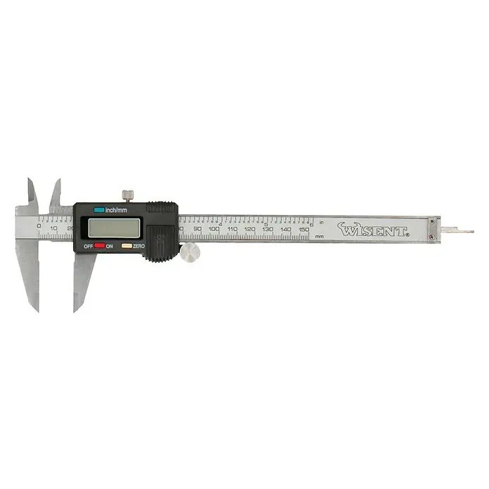 Wisent Werkzeugkoffer Professional - 160 -tlg. - Eine digitale Schieblehre von Wisent, ein Präzisionsmesswerkzeug zum genauen Messen von Objekten in mm/inch mit digitaler Anzeige.
