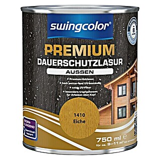 swingcolor Premium Dauerschutzlasur (Eiche, 750 ml, Seidenglänzend, Lösemittelbasiert)
