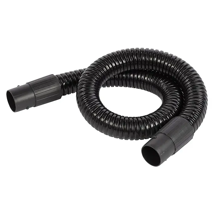 PowerPlus Aspirador de cenizas eléctrico POWX3000 - 1.000 W, Volumen de recipiente: 15 l, Sin bolsa - Manguera de aspiradora negra y flexible con superficie acanalada y accesorios finales, ideal para accesorios de aspiradora.