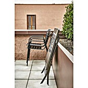 Sunfun Balkonmöbel-Set Maja/Melina III (3 -tlg., Stahl, Anthrazit/Schwarz, Gartentisch klappbar) | BAUHAUS