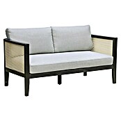 Sunfun Loungesofa Coralie (B x T x H: 134 x 71 x 73 cm, Mattschwarz/Grau) | BAUHAUS